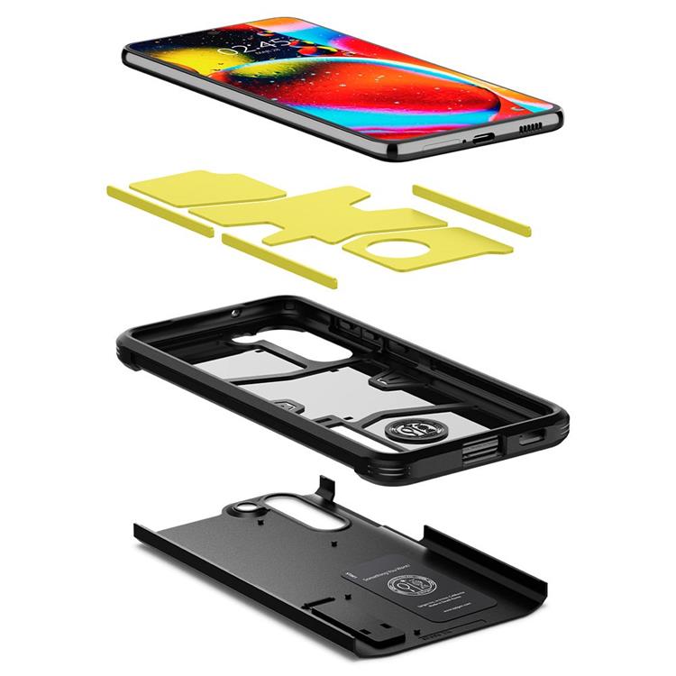 Spigen - Spigen Tough Armor Skal Galaxy S21 FE - Svart