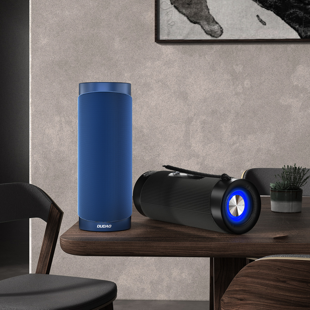 Dudao Dudao Trådlös Bluetooth Högtalare 5.0 RGB - Ljusblå 