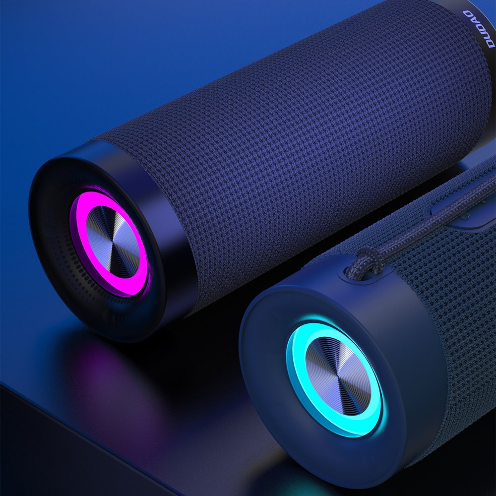 Dudao - Dudao Trådlös Bluetooth Högtalare 5.0 RGB - Ljusblå