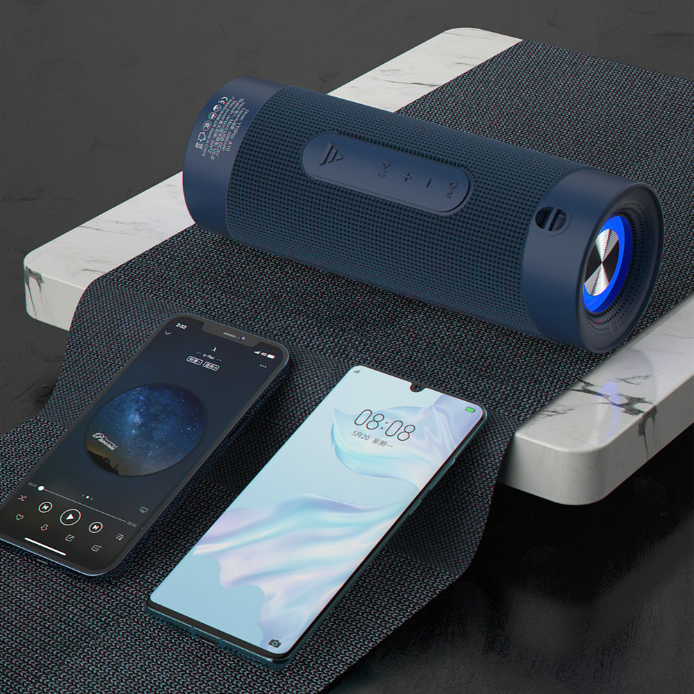 Dudao - Dudao Trådlös Bluetooth Högtalare 5.0 RGB - Ljusblå