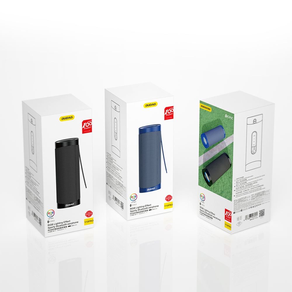 Dudao - Dudao Trådlös Bluetooth Högtalare 5.0 RGB - Ljusblå