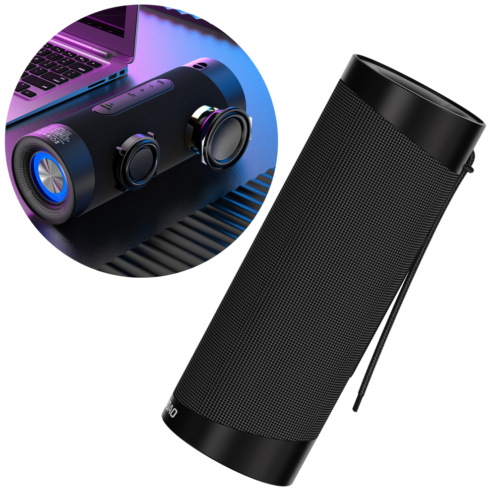 Dudao Dudao Trådlös Bluetooth Högtalare 5.0 RGB - Svart 