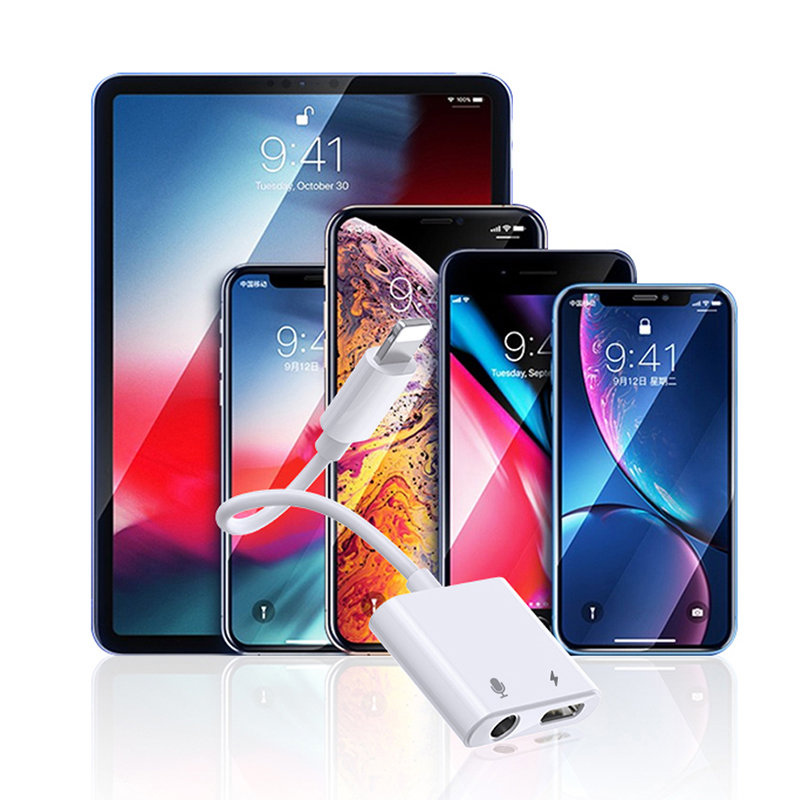 Joyroom - Joyroom Universal Lightning Adapter 3.5 mm minijack - Vit