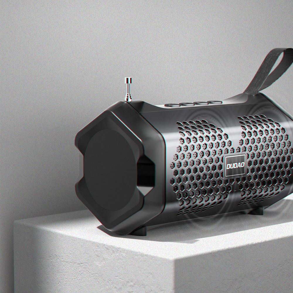 Dudao - Dudao Trådlös Bluetooth 5.0 Högtalare 3W 500mAh Radio - Svart