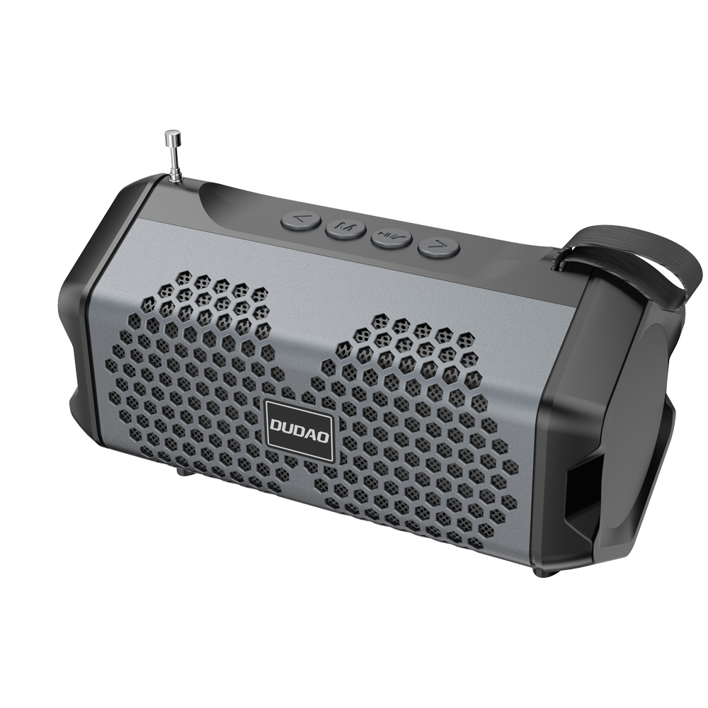 Dudao - Dudao Trådlös Bluetooth 5.0 Högtalare 3W 500mAh Radio - Svart