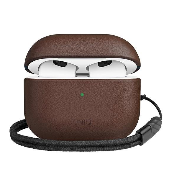 UTGÅTT - UNIQ Terra Äkta läder AirPods 3 Gen. Fodral - Brun