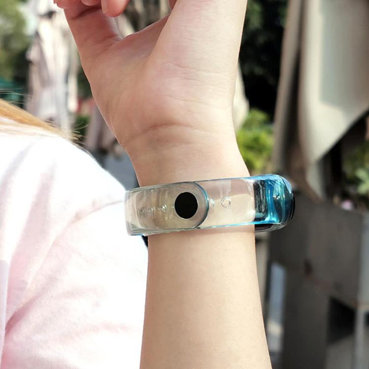 Ruhtel - Silicone Ersättningsarmband till Xiaomi Mi Band 6 / 5 - Svart