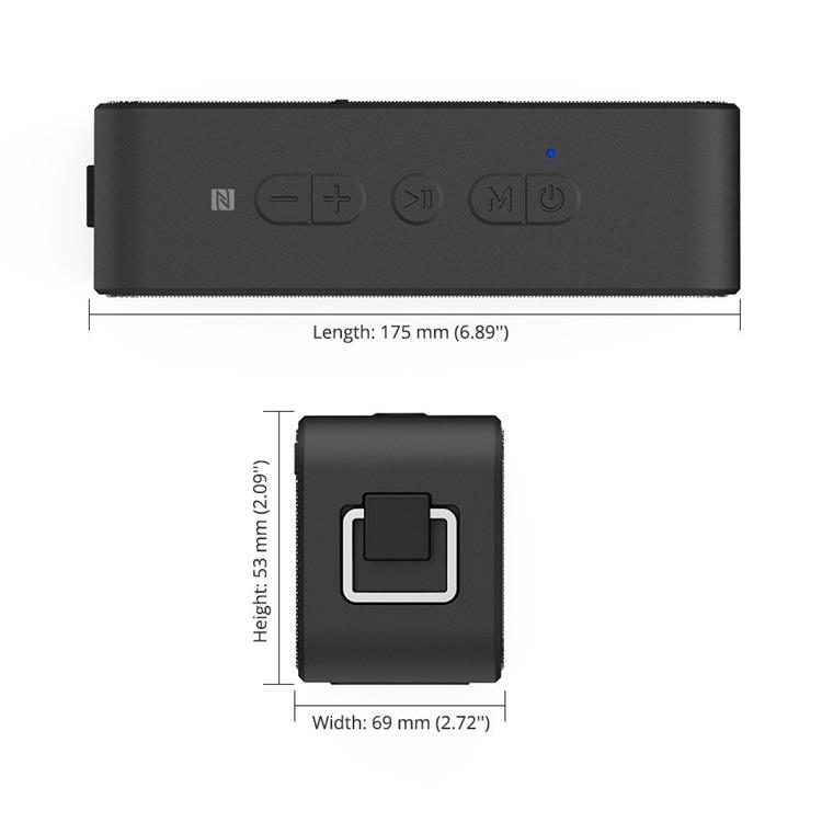 UTGÅTT - Tronsmart Element T2 Plus 20W Bluetooth 5.0 Trådlös Högtalare - Svart