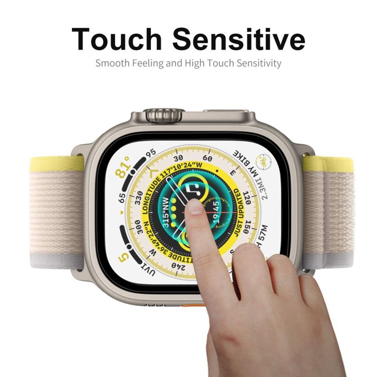 HAT PRINCE - ENKAY HAT PRINCE Apple Watch Ultra (49mm) Härdat glas 9H - Svart