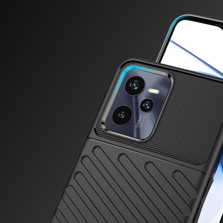 UTGÅTT - Realme C35 Skal Thunder Armored Flexible - Svart