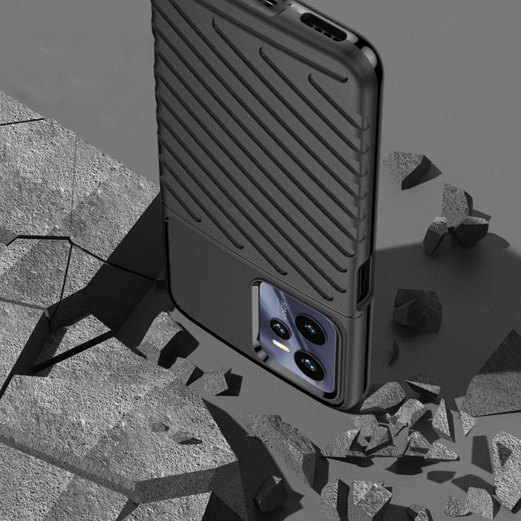 UTGÅTT - Realme C35 Skal Thunder Armored Flexible - Svart