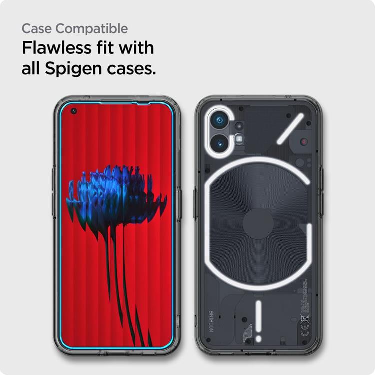 Spigen - Spigen [2-Pack] Nothing Phone 1 Härdat glas Alm Glas.Tr Slim - Clear