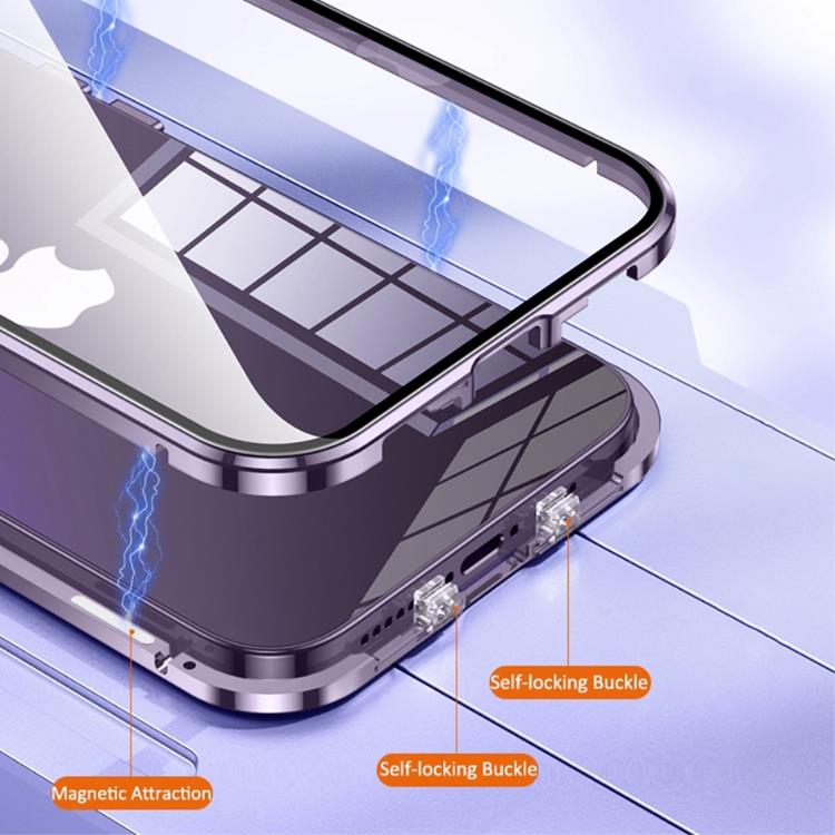 A-One Brand - iPhone 14 Pro Skal Metall Magnetic - Silver
