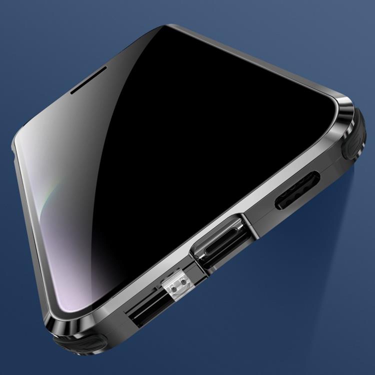 A-One Brand - iPhone 14 Pro Max Skal Anti-Spy Metall Magnetic - Svart