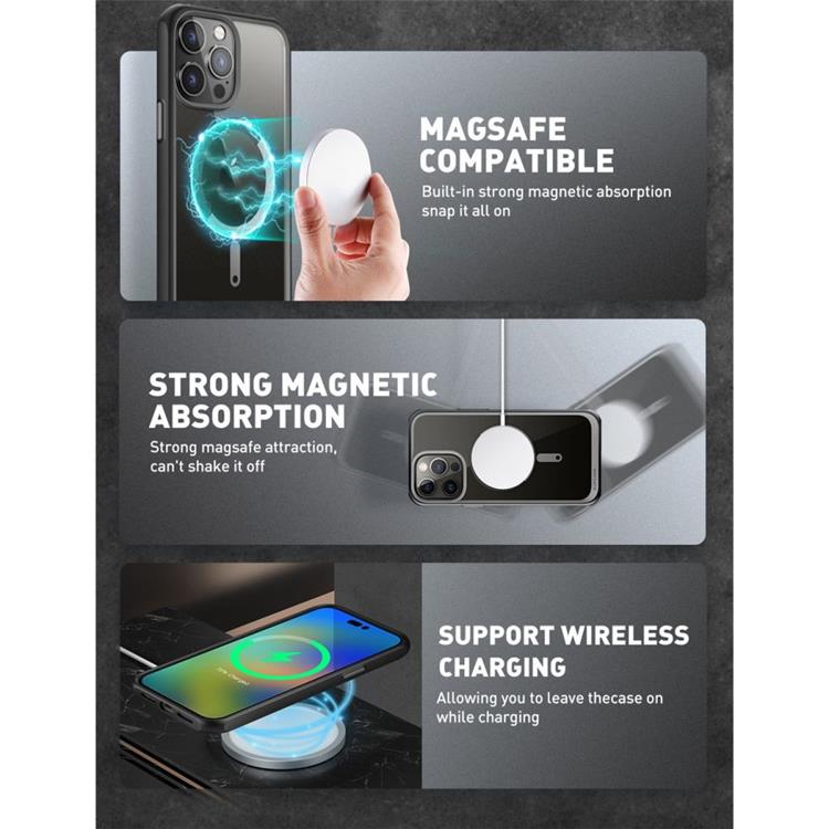 SupCase - Supcase iPhone 14 Pro Max Skal Ub Magsafe - Svart