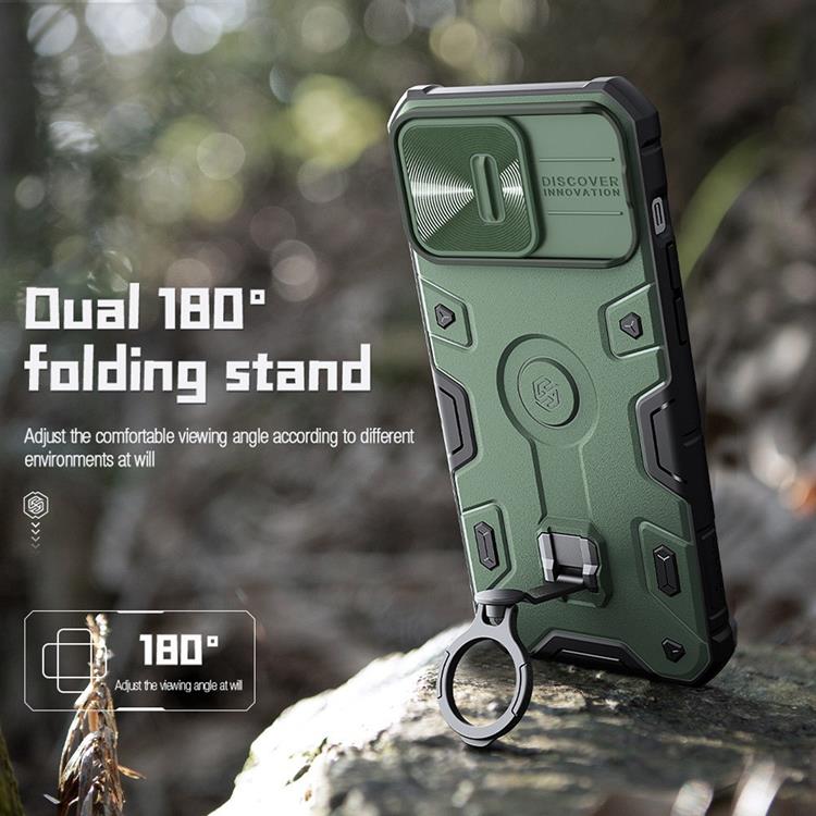 Nillkin - Nillkin iPhone 14 Pro Max Skal Ringhållare Armor Pro - Svart