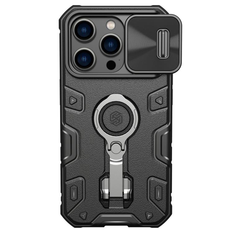 Nillkin - Nillkin iPhone 14 Pro Max Skal Ringhållare Armor Pro - Svart