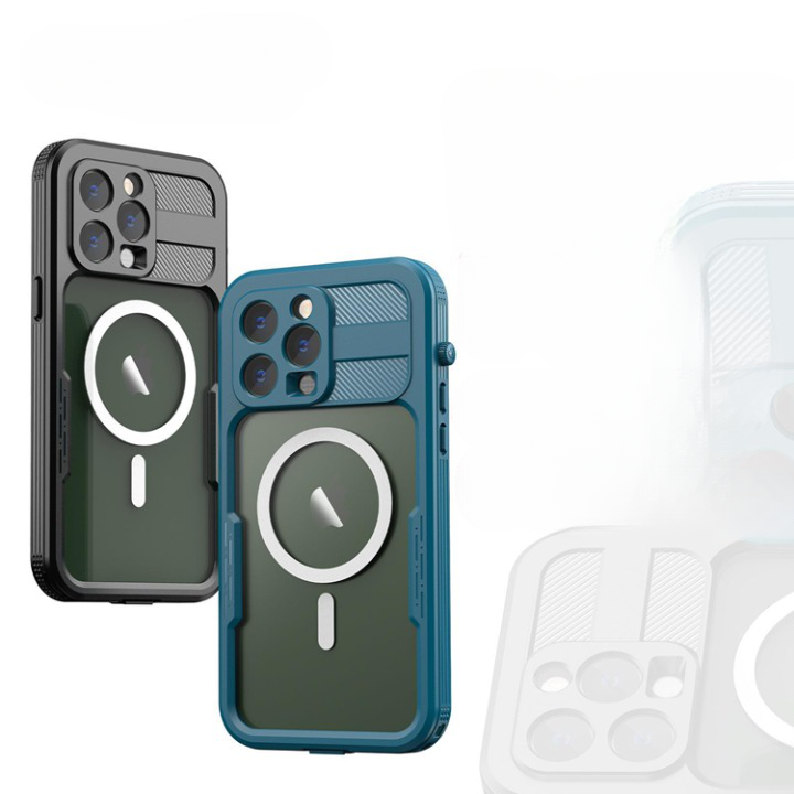 A-One Brand - Shell Box Vattentätt Magsafe Skal iPhone 14 - Svart