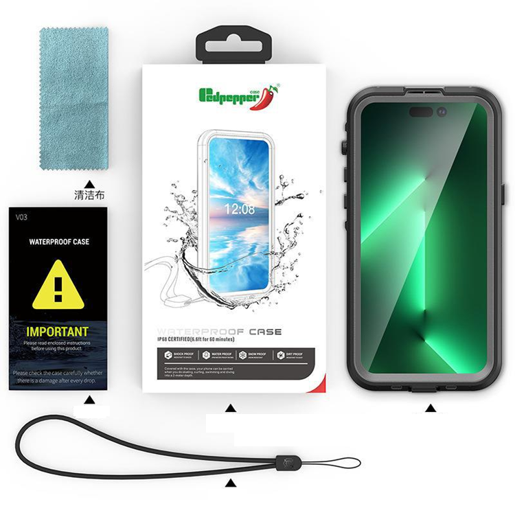 A-One Brand - Redpepper Vattentätt Magsafe Skal iPhone 14 Pro - Grå