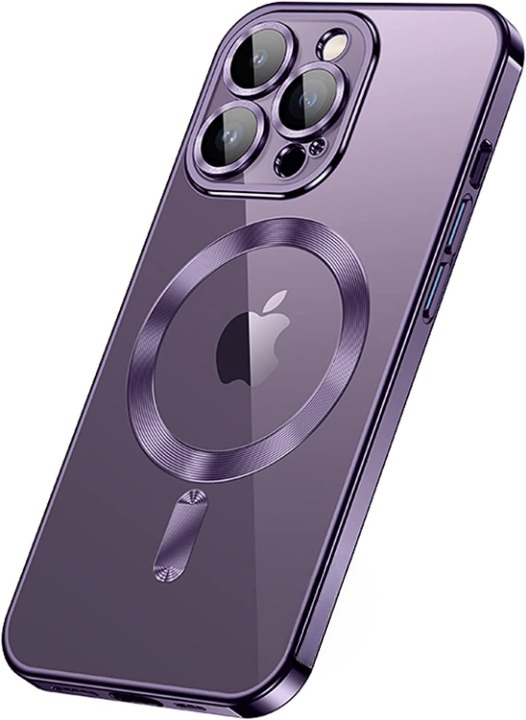 A-One Brand - Electroplating Magsafe Skal iPhone 14 Pro Max - Lila