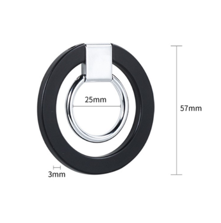A-One Brand - Magsafe Magnetic Ringhållare Till Mobiltelefon - Svart