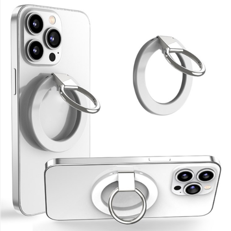 A-One Brand - Magsafe Magnetic Ringhållare Till Mobiltelefon - Vit