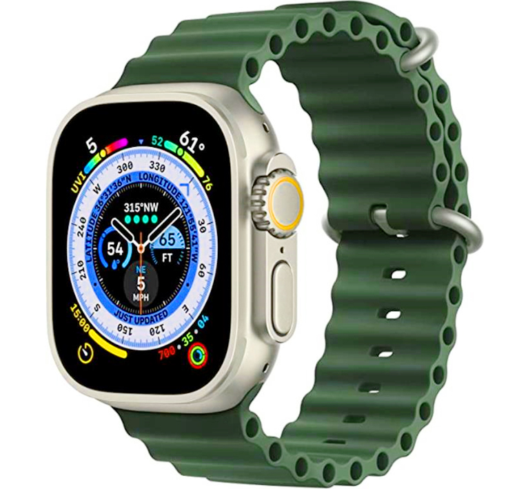 A-One Brand - Apple Watch Ultra/SE/8/7/6/5/4 Band (49/45/44/42mm) Ocean - Cyprus Grön