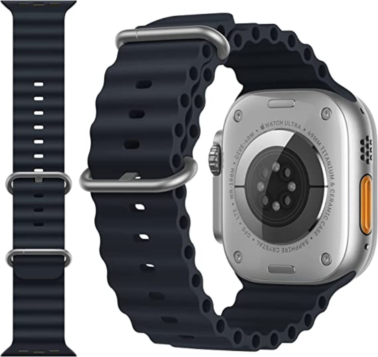 A-One Brand - Apple Watch Ultra/SE/8/7/6/5/4 Band (49/45/44/42mm) Ocean - Midnight
