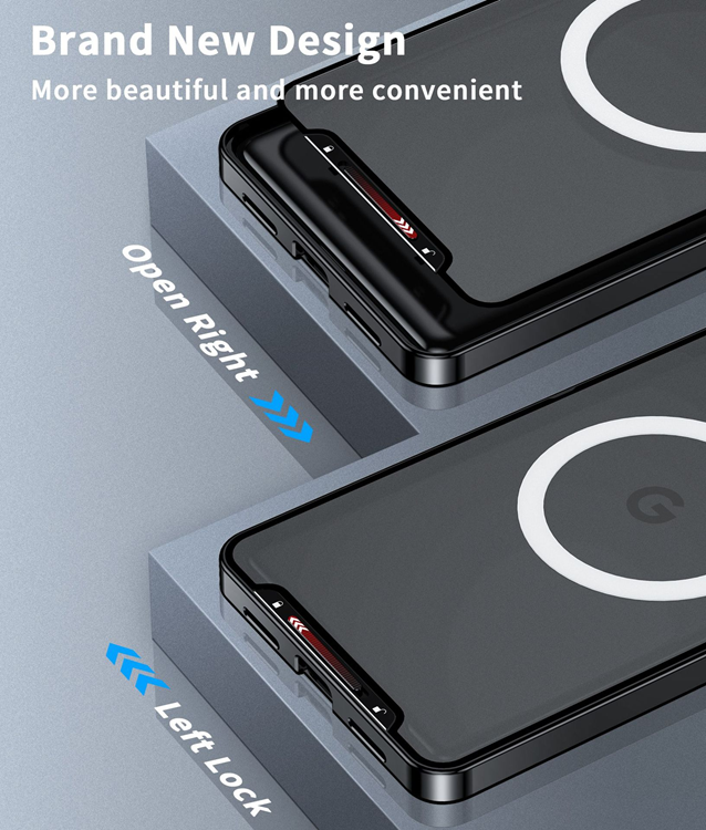 A-One Brand - Google Pixel 7 Pro Skal Magsafe Magnetic Metall - Svart