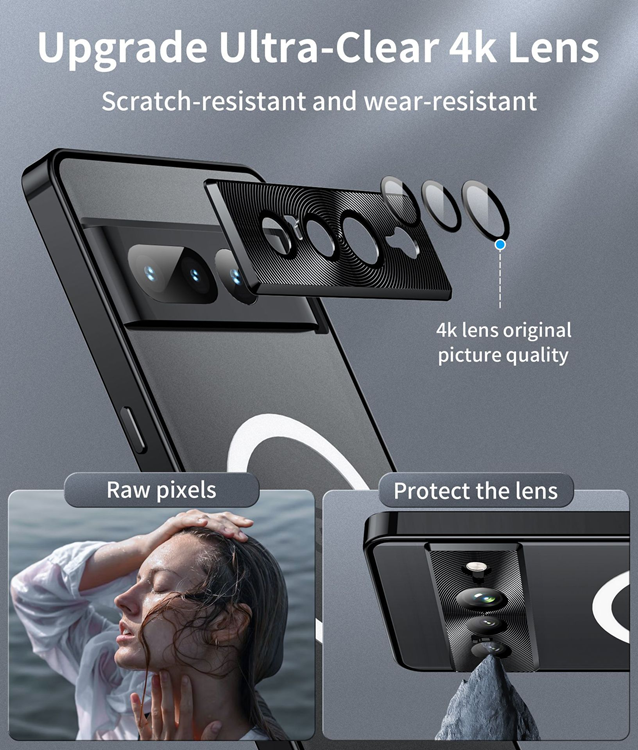 A-One Brand - Google Pixel 7 Pro Skal Magsafe Magnetic Metall - Svart