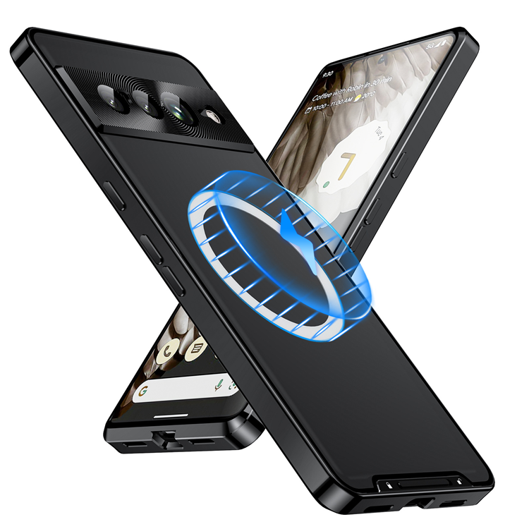 A-One Brand - Google Pixel 7 Pro Skal Magsafe Magnetic Metall - Svart