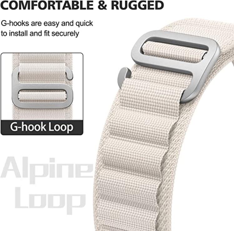 A-One Brand - Apple Watch Ultra/SE/8/7/6/5/4 Band (49/45/44mm) Loop - StarLight