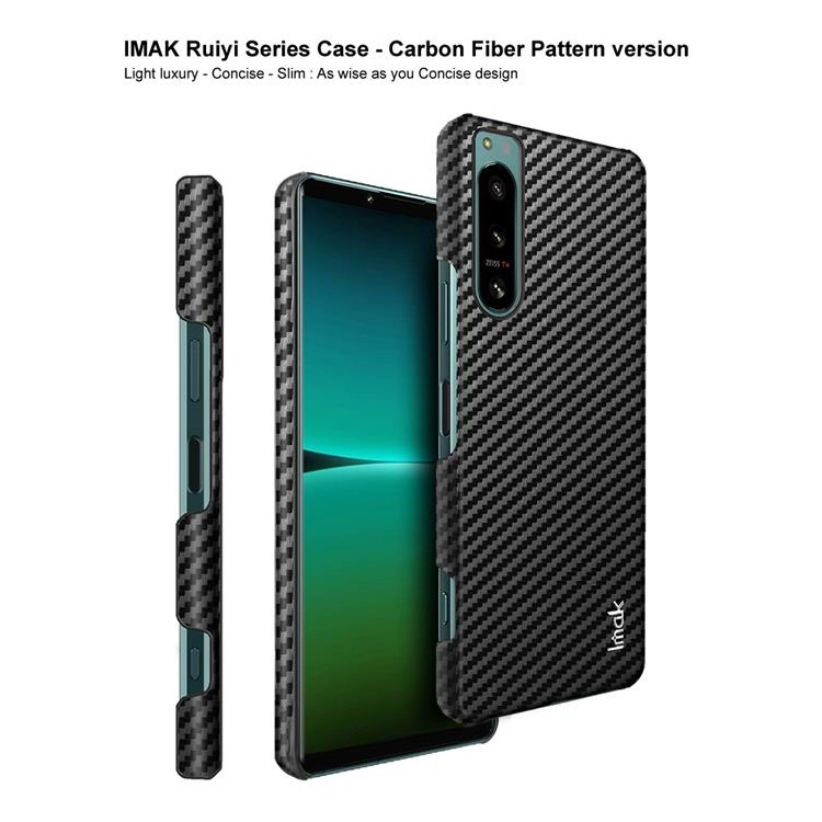 Imak - IMAK Sony Xperia 5 IV Skal Carbon Fiber Ruiyi - Svart