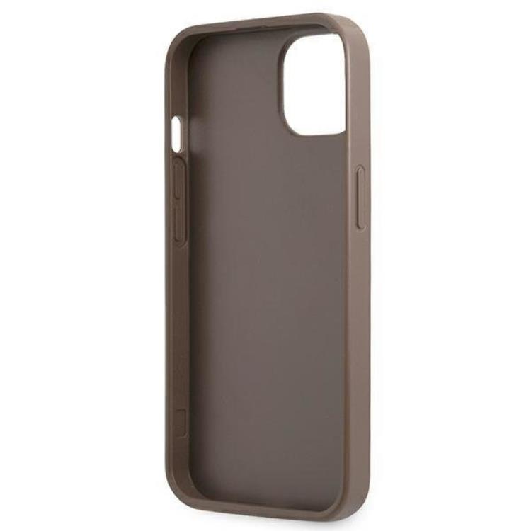 Guess - Guess iPhone 13 Skal Korthållare 4G Triangle Logo - Brun