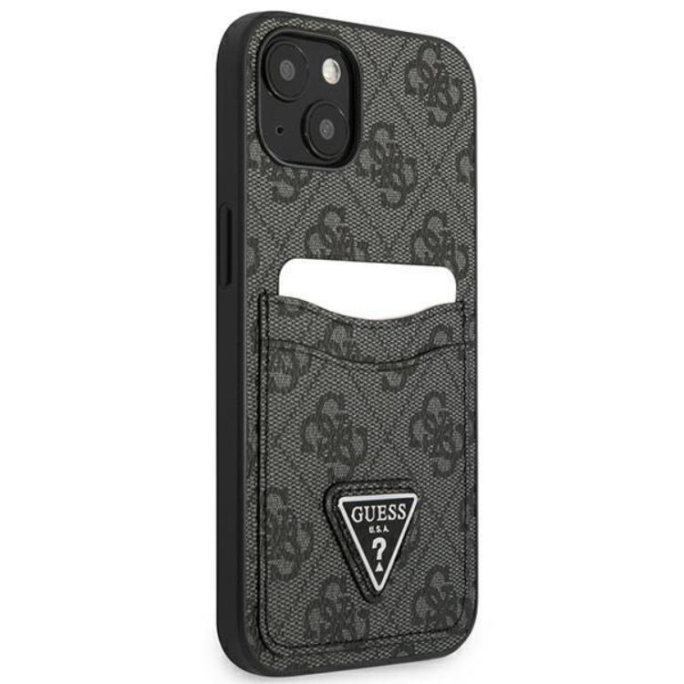 Guess - Guess iPhone 13 Skal Korthållare 4G Triangle Logo - Svart