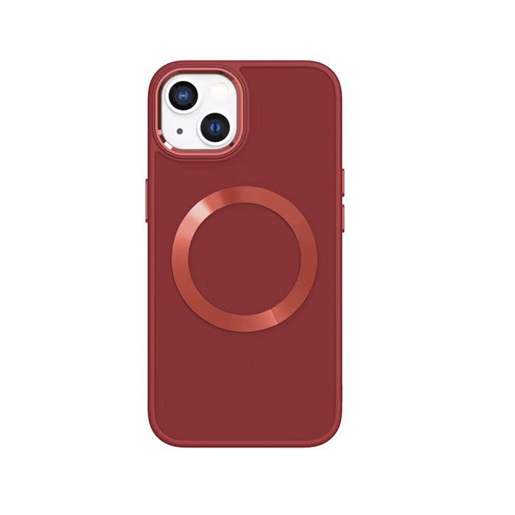 Boom - BOOM iPhone 14 Skal Magsafe Liquid Silicone - Röd