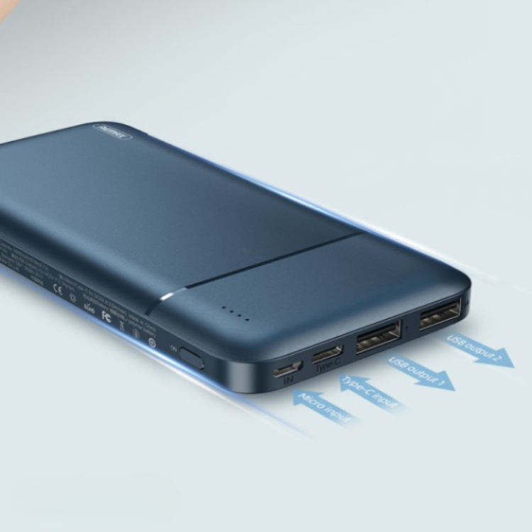 Remax - Remax Garie Powerbank 10000 mAh 2x USB 2.1 A - Blå