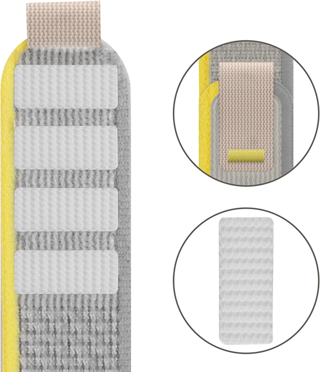A-One Brand - Apple Watch 4/5/6/7/8/SE/Ultra (49/45/44/42mm) Trail Loop Band - Gul/Grå