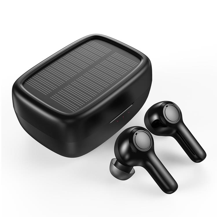 Choetech - Choetech In-ear Hörlurar BH-T09 Solar TWS med Powerbank 300mAh - Svart