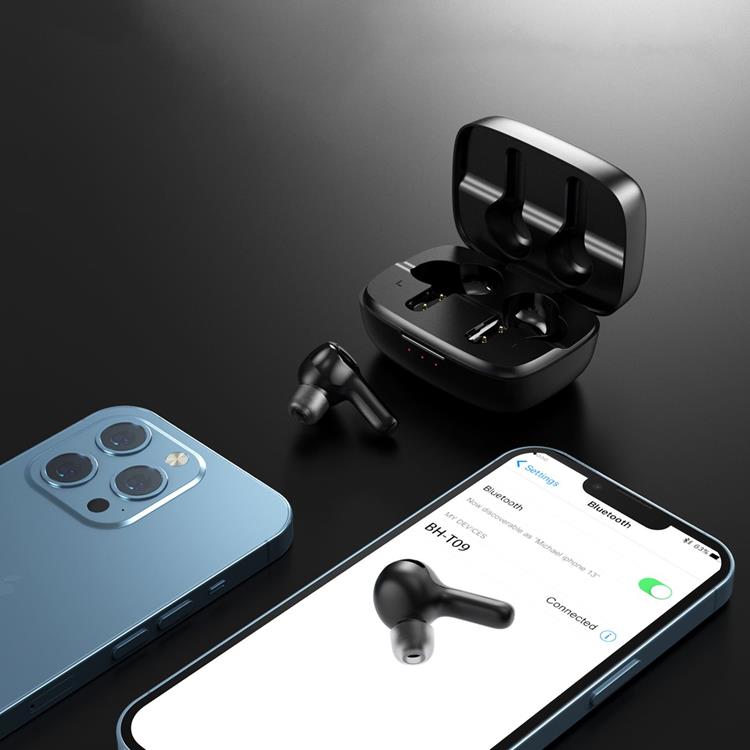 Choetech - Choetech In-ear Hörlurar BH-T09 Solar TWS med Powerbank 300mAh - Svart
