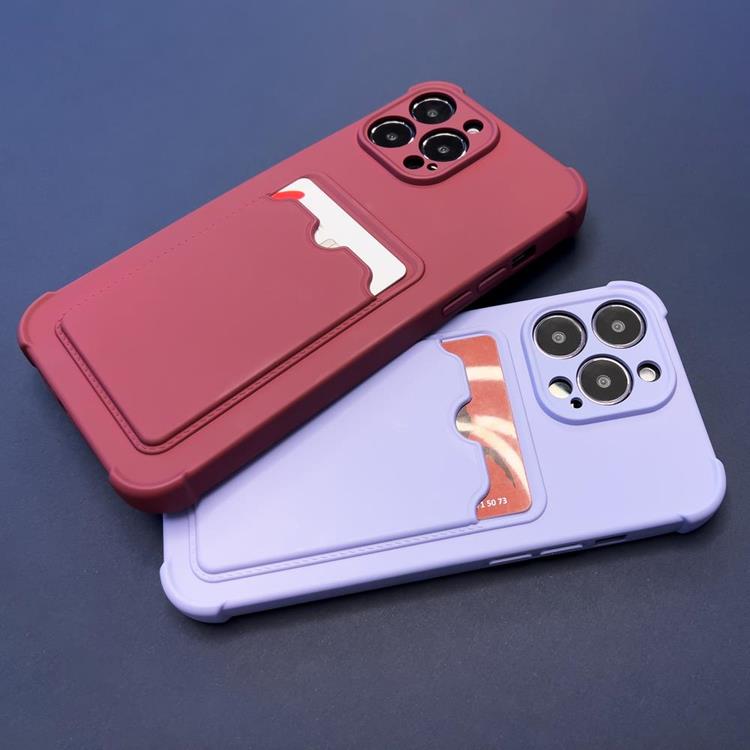 A-One Brand - Armor iPhone 13 Mini Skal med Korthållare - Röd