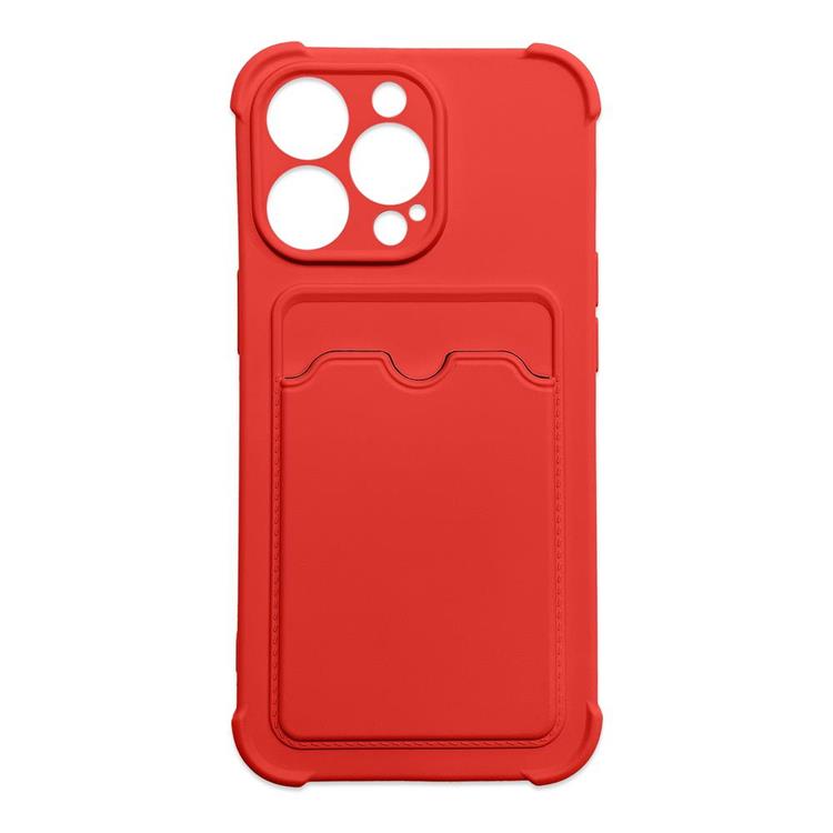 A-One Brand - Armor iPhone 13 Mini Skal med Korthållare - Röd