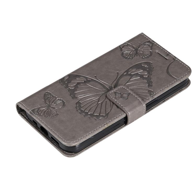 A-One Brand - Butterfly Imprinted Fodral Galaxy S22 - Grå