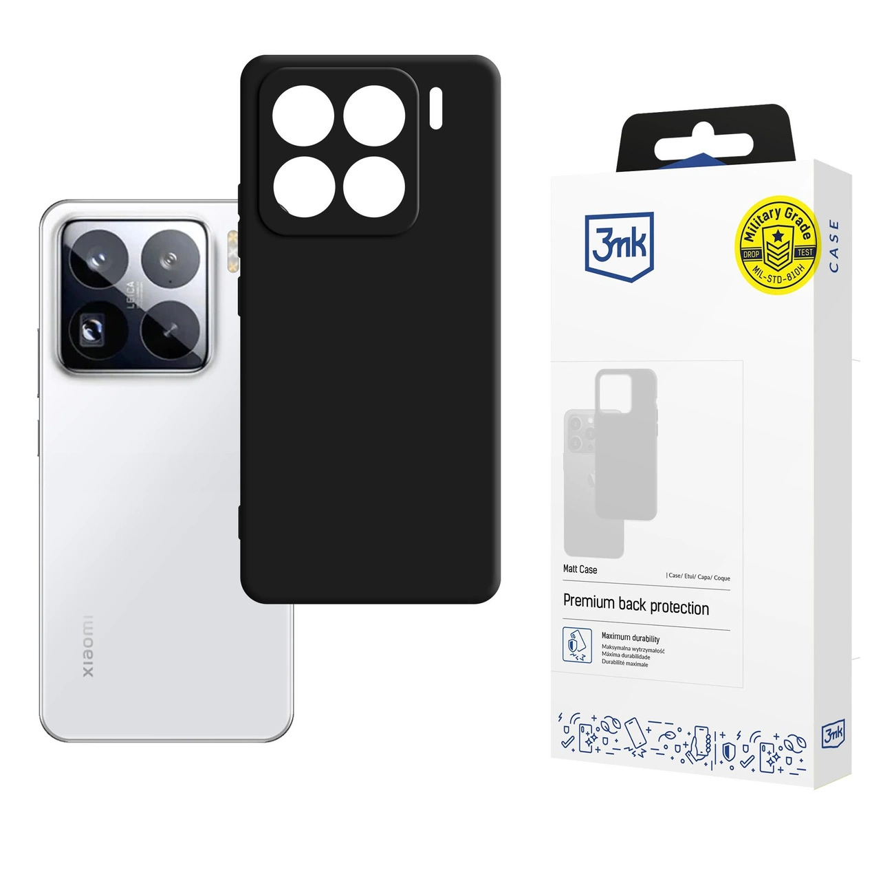 3MK Xiaomi 15 Pro Mobilskal Matt - Svart