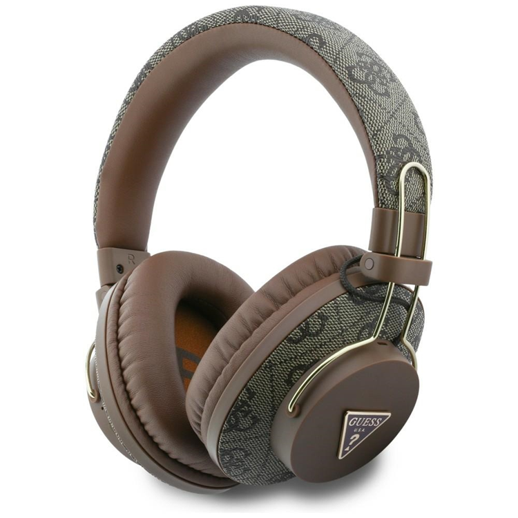 Cuffie Bluetooth Guess Triangle Logo 4G – ENC, Impermeabili IPX4, Fino A 45h, Custodia Morbida