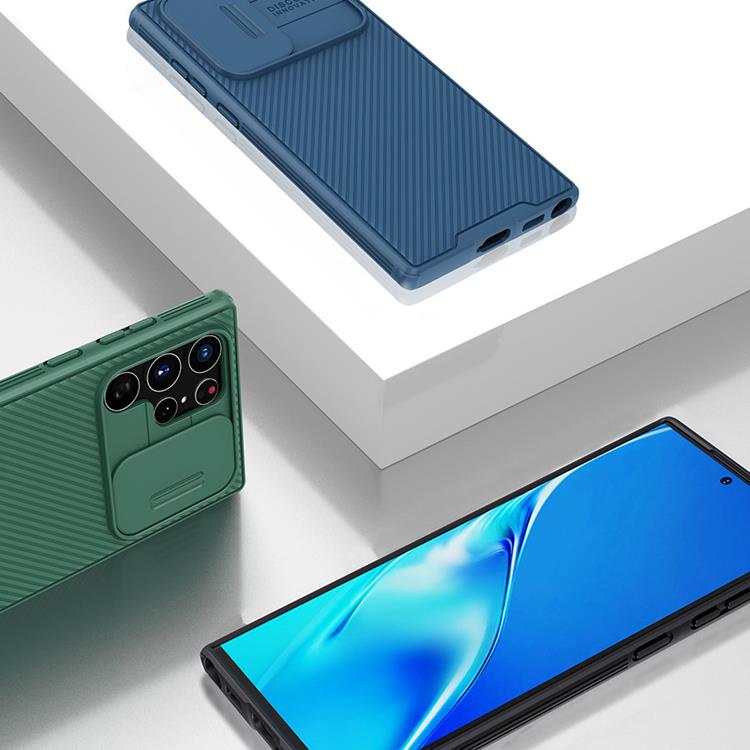 Nillkin - Nillkin Camshield Pro Skal Galaxy S22 Ultra - Blå
