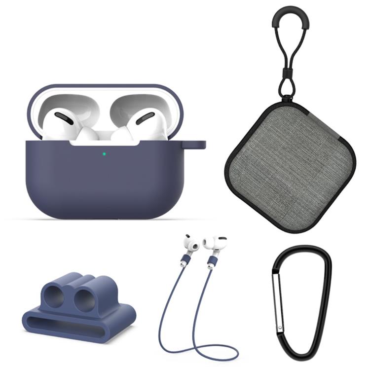 A-One Brand - 5in1 Silicone Skal Airpods Pro - Blå