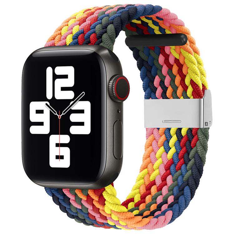 A-One Brand - Braided Fabric Apple Watch 7/6/SE/5/4/3/2 (41/40/38mm) - Multicolor