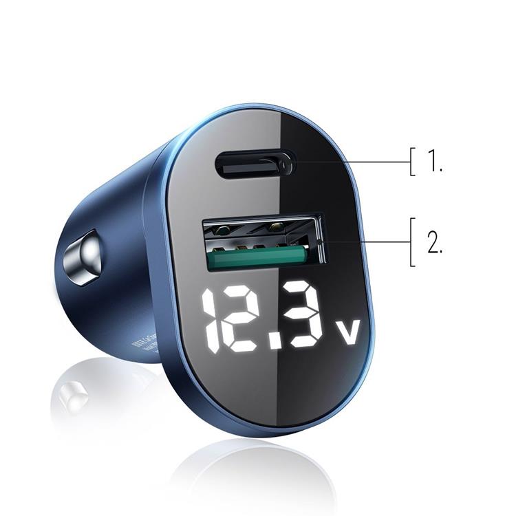 Joyroom - Joyroom C-A17 Snabb Billaddare USB-C 42,5W PD - Silver