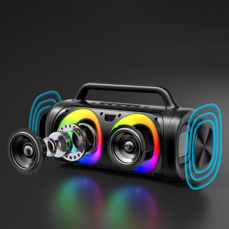 Joyroom - Joyroom 5.1 Trådlös Bluetooth Högtalare med LED Färgbelysning - Svart